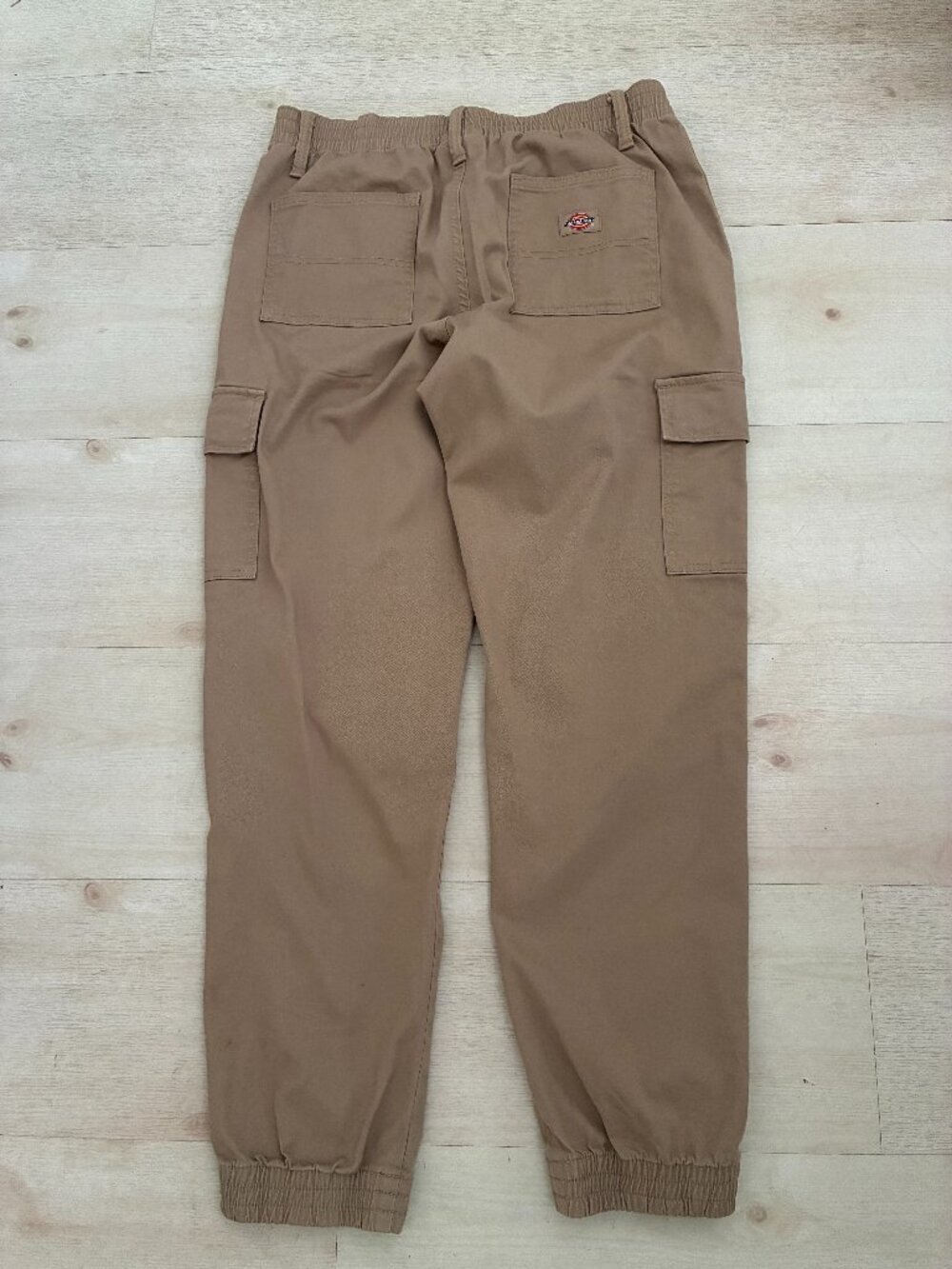 Dickies Men's Stretch Cargo Jogger Pants Tan Khaki Cotton Blend Size 29R